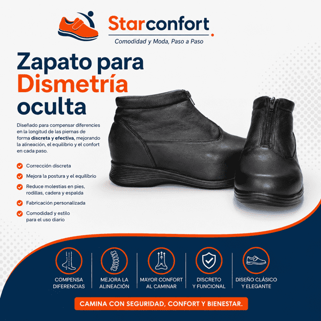 ZAPATO PARA DISMETRÍA OCULTA