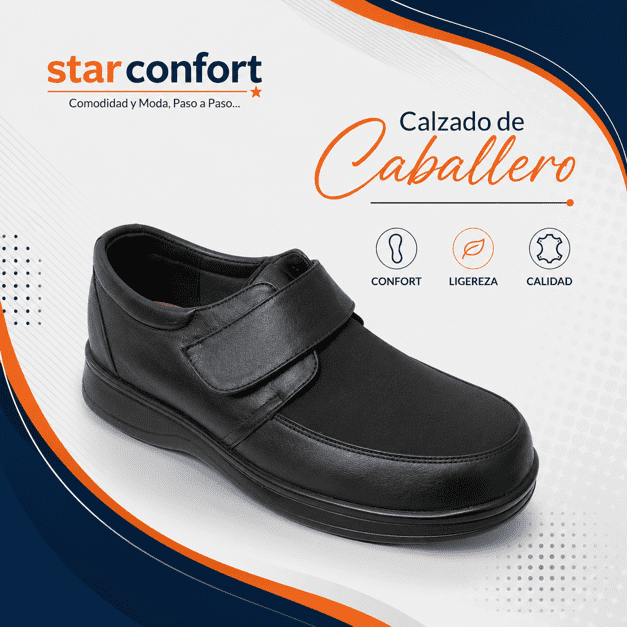 CALZADO PARA PIE DIABETICO PARA CABALLERO